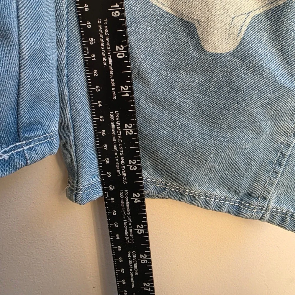 Justice Looney Tunes Girls Barrel Jeans Blue Cargo Bugs Lola Bunny Size 14 NWT